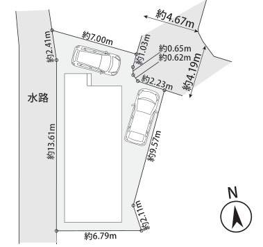 泉区中田南5丁目 新築戸建 4590万円の区画図