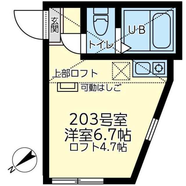 横浜市保土ケ谷区星川１丁目のアパートの間取り