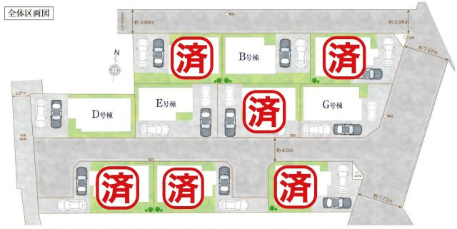 三郷市戸ケ崎5丁目　新築戸建　全10棟　G号棟の区画図|■多彩なプランを取り揃えた新築分譲タウン