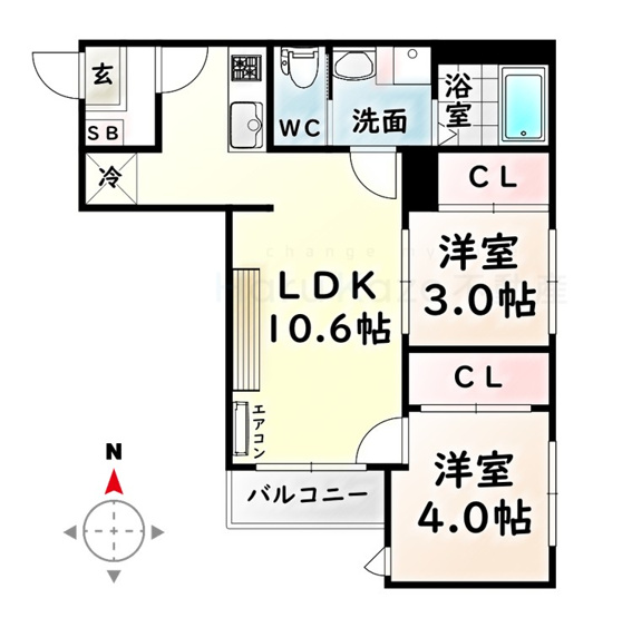 【間取り】 | Tidy大江【名古屋市賃貸・ペット可】