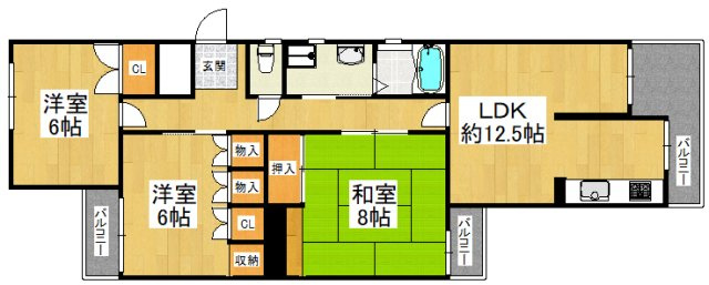 【間取り】 | 新檜尾台第三次住宅18号棟