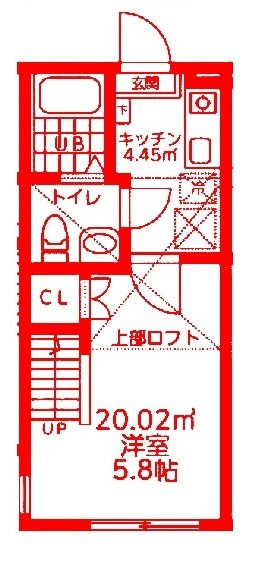 横浜市戸塚区汲沢８丁目のアパートの間取り