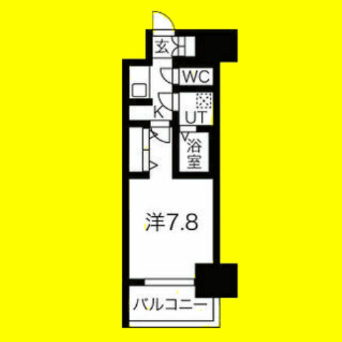 メイクス名駅太閤　名古屋市賃貸　仲介手数料無料の間取り