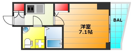 セレニテ難波プリエの間取り|現状有姿