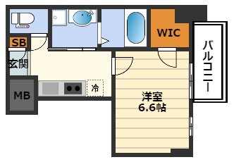 プレジオ東天満の間取り