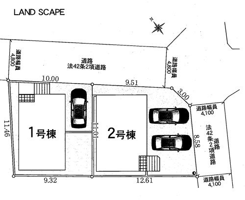 秦野市弥生町新築戸建て　第5-2号棟の区画図|区画図「秦野市弥生町新築戸建て」