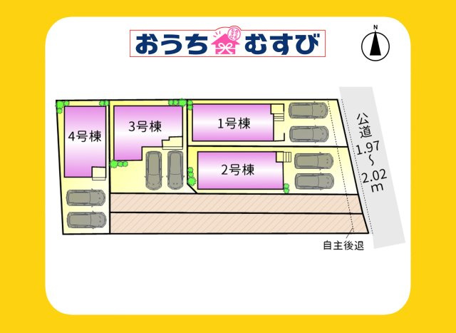 守山区森孝2丁目(全4棟)の区画図