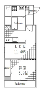 【間取り】 | ラヴィエント浅草言問