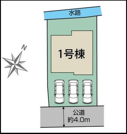 島田市阿知ケ谷　1期／の区画図