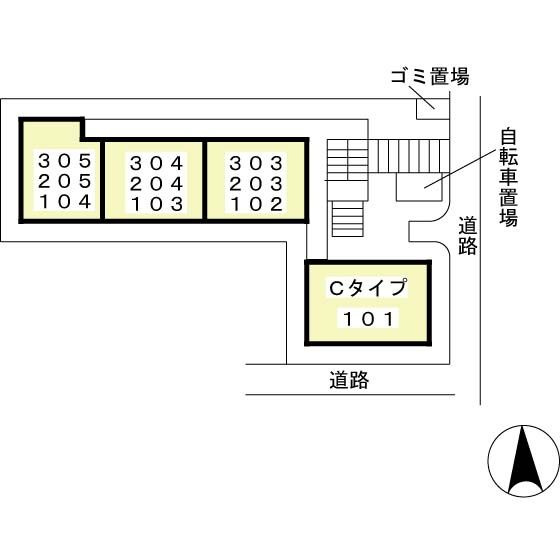 ドゥエル扇橋の区画図