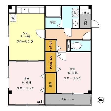 ドゥエル扇橋の間取り