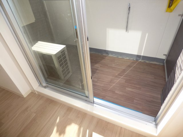 大阪市中央区谷町７丁目の賃貸マンションのバルコニー