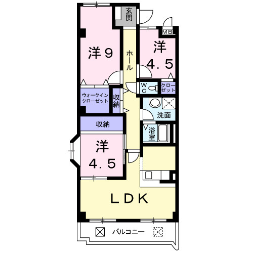 【間取り】 | シェリール河崎2