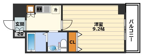ルクレ京橋の間取り