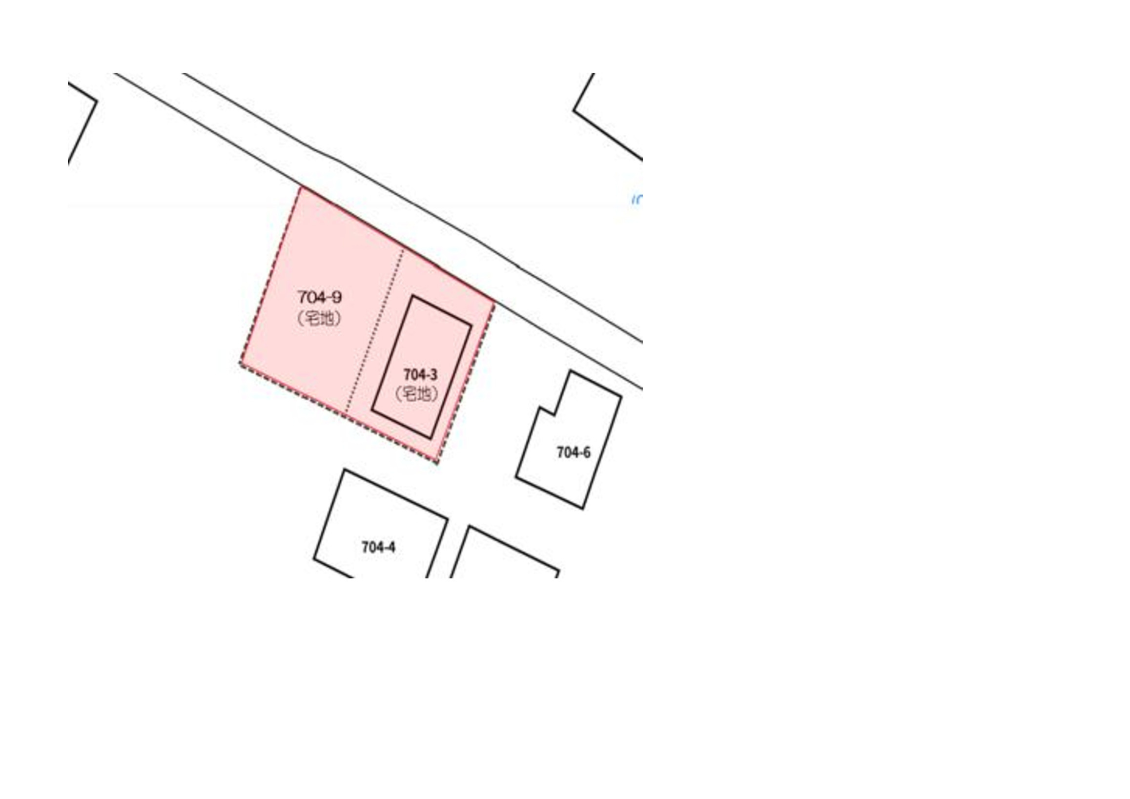 加須市礼羽の中古一戸建の区画図