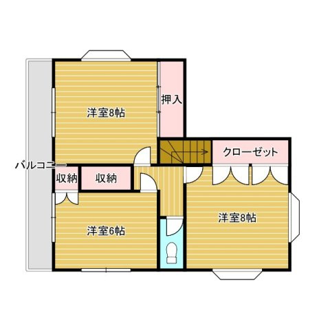 中古戸建　加須市礼羽の間取り
