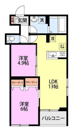 【間取り】 | （仮称）日野市百草AP