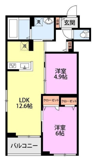 【間取り】 | （仮称）日野市百草AP