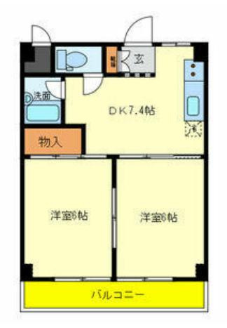 御影マンション東館の間取り