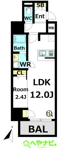 【間取り】 | S-RESIDENCE高岳bresa(ブレサ)