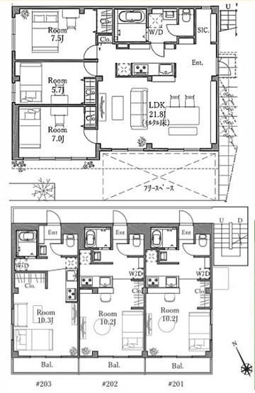 【間取り】 | 杉並区松ノ木２丁目マンション