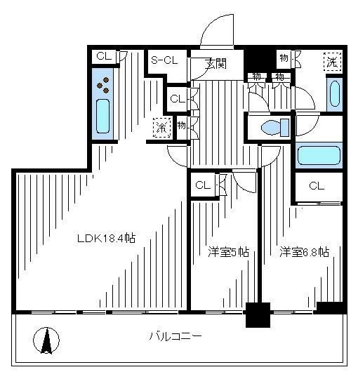 【間取り】 | パークシティ中野ザタワーエアーズ