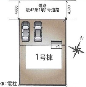 下妻市高道祖　第4　新築戸建ての区画図|区画図です♪