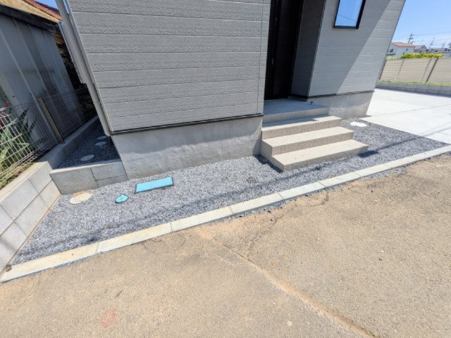 守谷市本町　10期　新築戸建ての庭|ちょっとした家庭菜園や物置を置けるスペースもあります♪