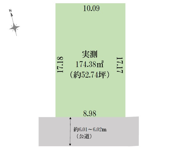 所沢市小手指南6丁目の区画図