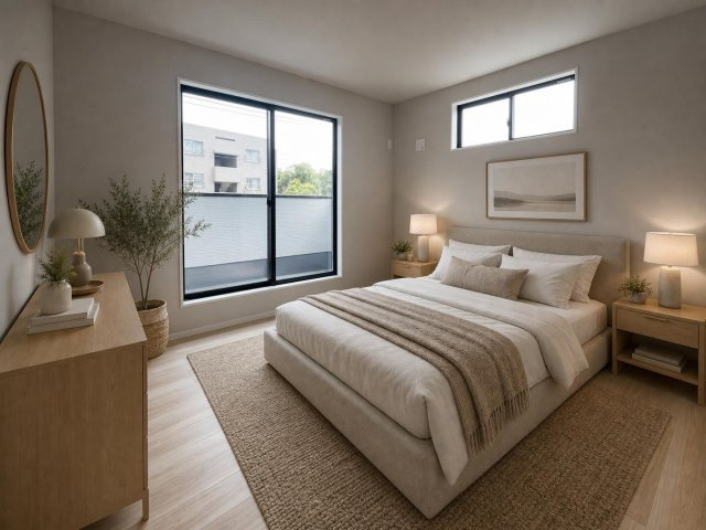 所沢市小手指南6丁目の寝室|主寝室としても大活躍！　※家具はCGにて作成しています。販売価格には含まれません。