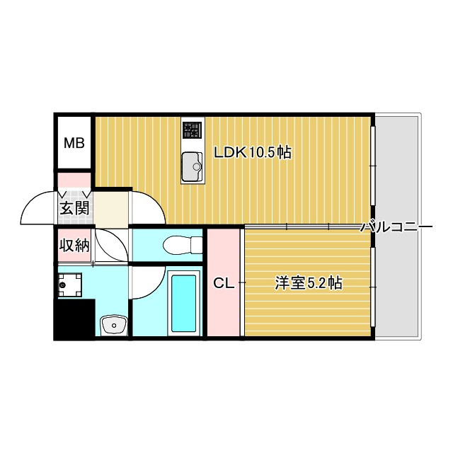 山崎マンション14の間取り