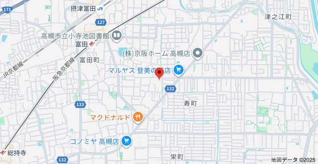 【地図】 | キャルムコート高槻富田