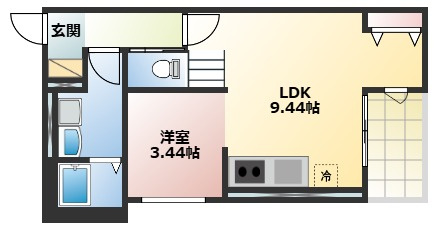 【間取り】 | キャルムコート高槻富田
