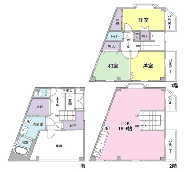 篠原中町6丁目貸家の間取り
