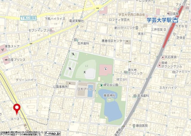 ヴェルト柿の木坂の地図