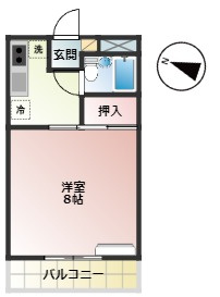 コーポモビリエ２号館の間取り