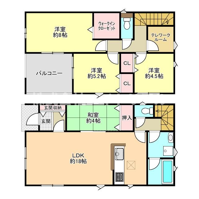 美濃加茂市森山町　第4　新築戸建　全4棟の間取り