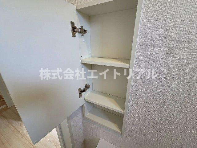 美濃加茂市森山町　第4　新築戸建　全4棟の収納|1階　トイレ収納