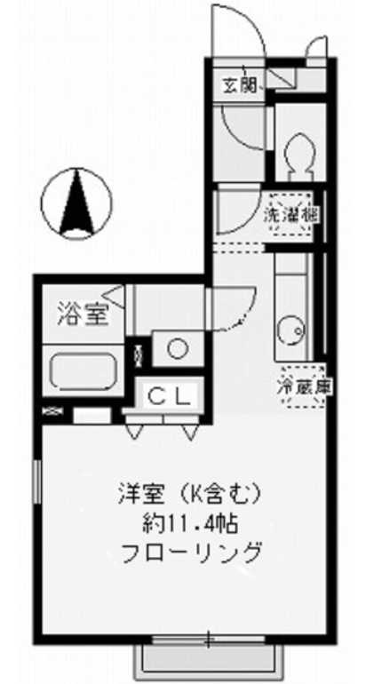 プライムコート弦巻　三井ホーム施工　南向き　最上階の間取り