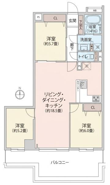 港北ファミールハイツ１０-３号棟