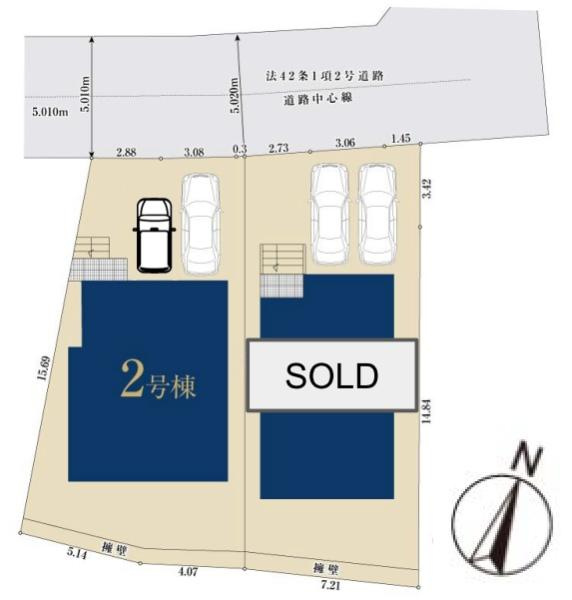 横浜市旭区南本宿町の新築一戸建の区画図|最終1棟の販売です！
お気軽にお問合せ下さい！