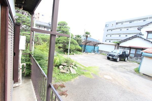 元ハイツのバルコニー