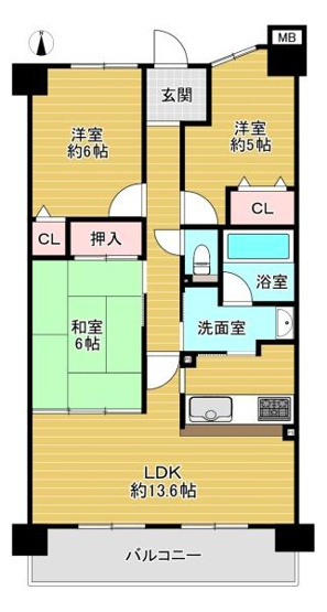 【間取り】 | 今福グリーンマンション
