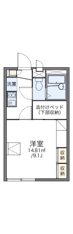 レオパレスグランドカメリアの間取り