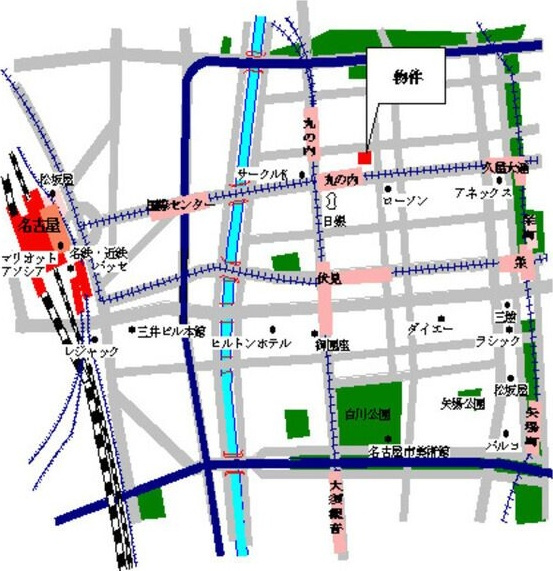 パークアクシス丸の内の地図