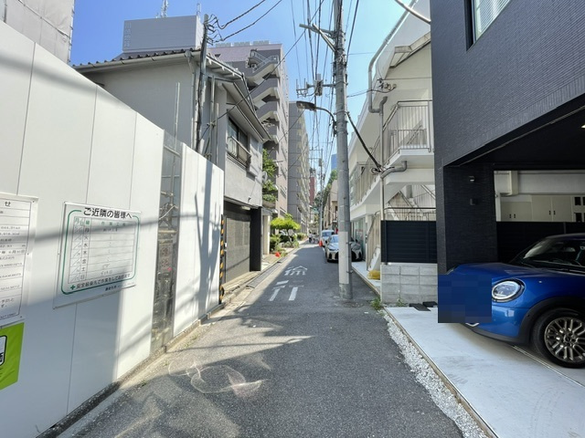 三田2丁目売地の前面道路含む現地写真