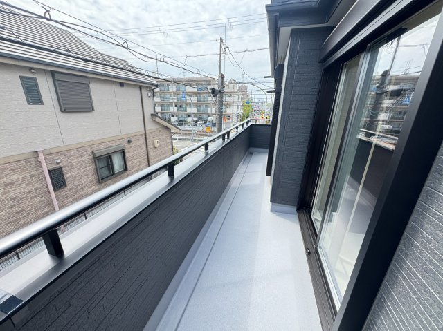 高石市取石3丁目　新築分譲住宅のバルコニー