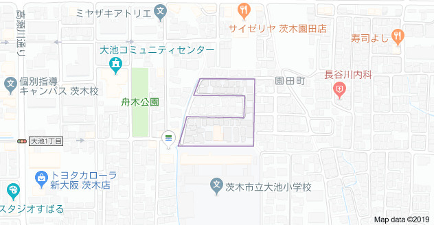 フジパレス千里丘駅西の地図