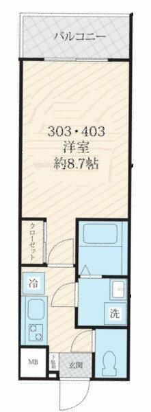 フォセット千駄木の間取り