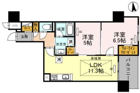 IBC Residence Westの間取り